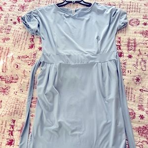 Blue dress with pockets